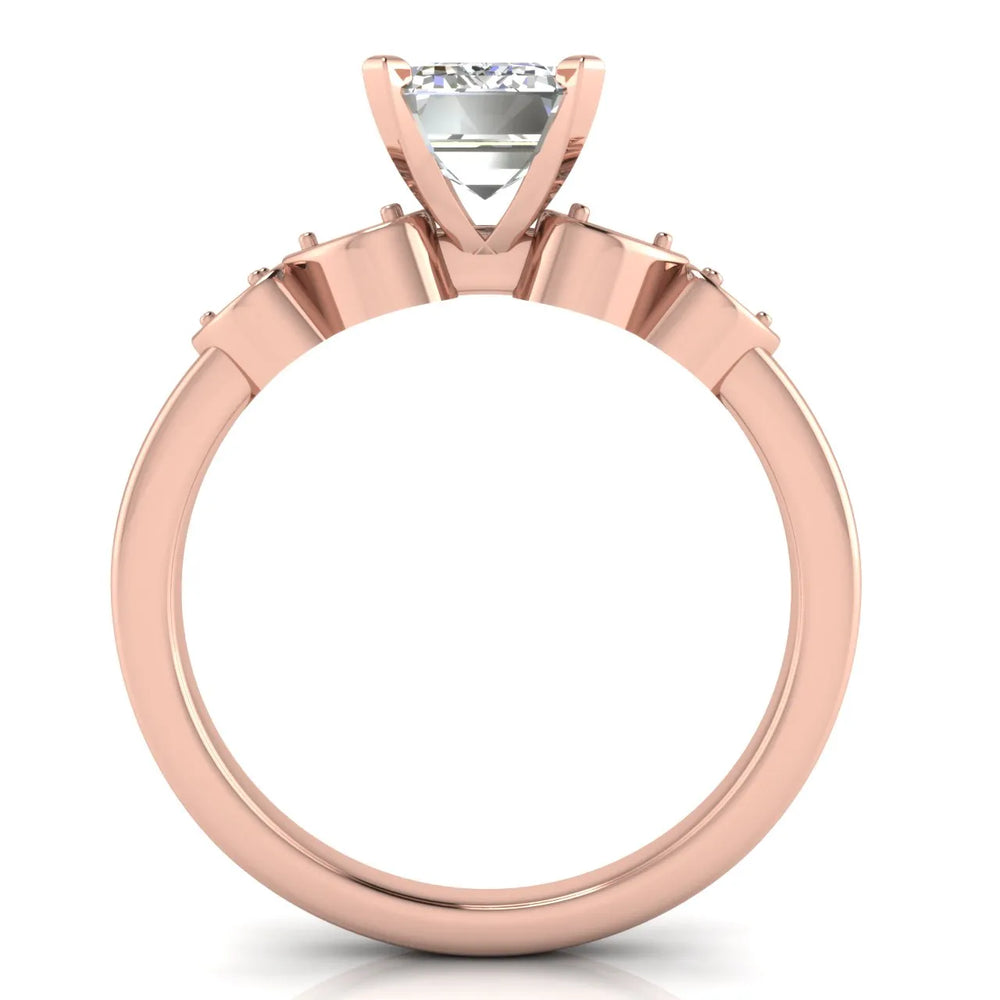 Classic Solitaire Ring with Vintage-Inspired Accent Details