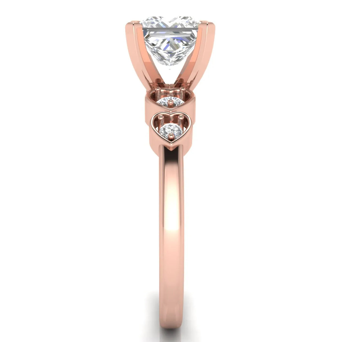 Classic Solitaire Ring with Vintage-Inspired Accent Details