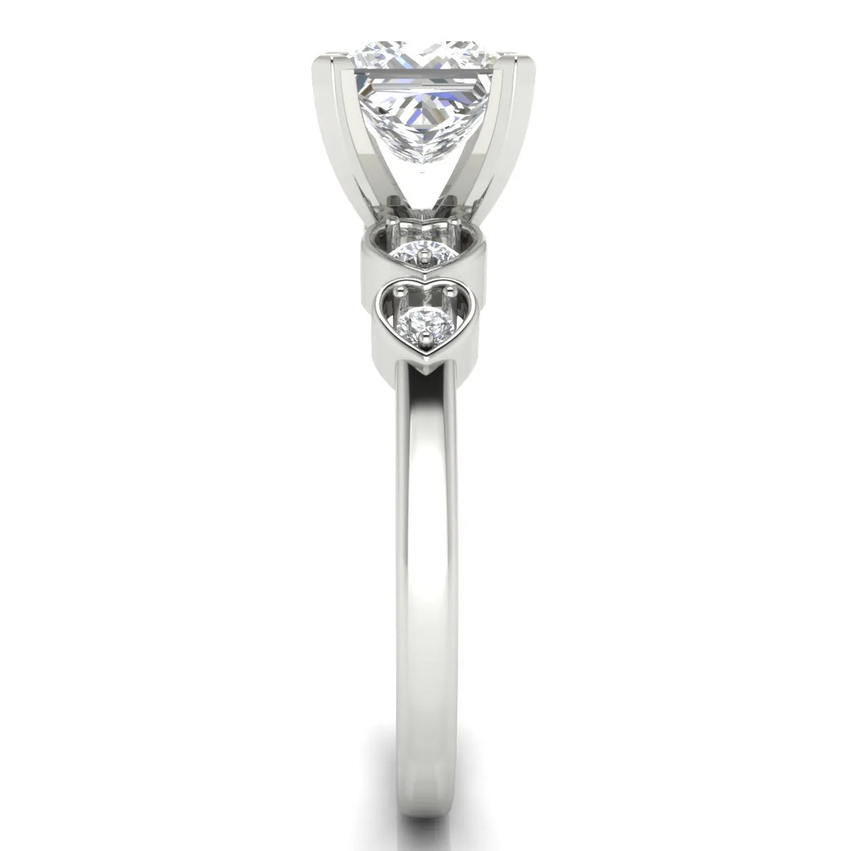 Classic Solitaire Ring with Vintage-Inspired Accent Details