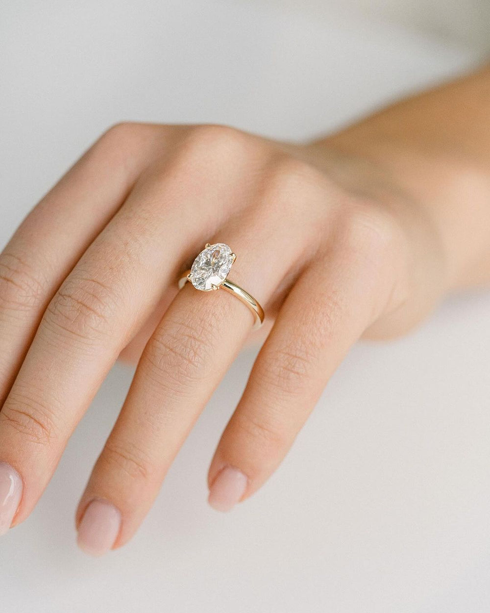 Oval Cut Labgrown Engagement Ring