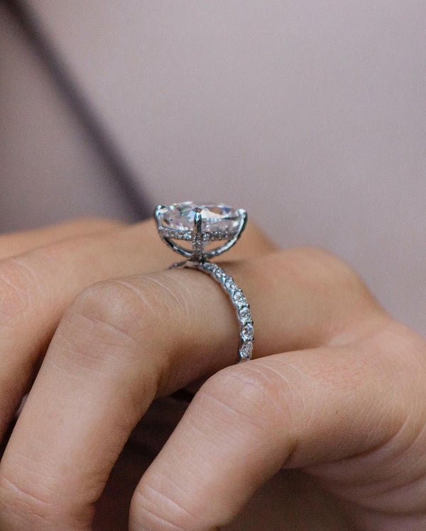 Cushion Cut Labgrown Engagement Ring
