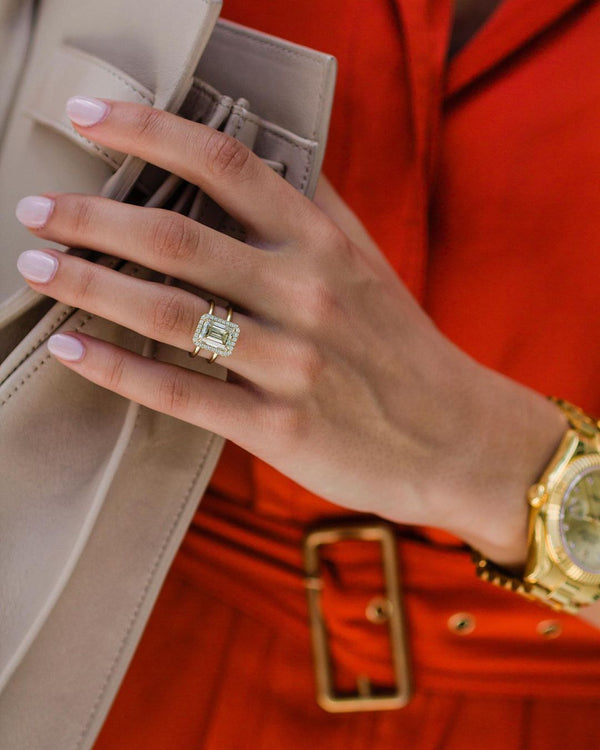 Emerald Cut Labgrown Engagement Ring