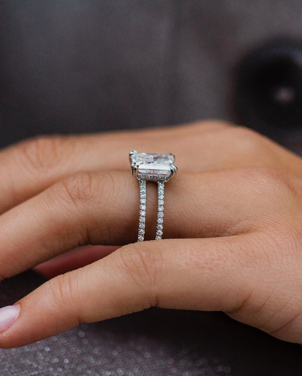 Radiant Cut Labgrown Engagement Ring