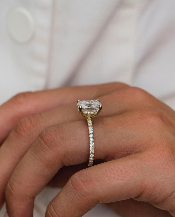 Cushion Cut Labgrown Engagement Ring