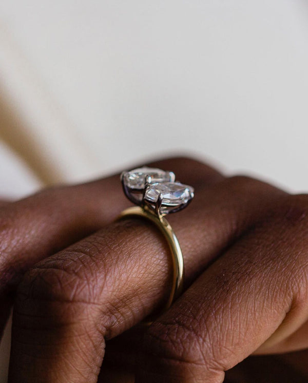 Toi Et Moi Pear & Marquise Cut Labgrown Engagement Ring