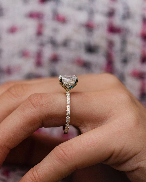 Cushion Cut Labgrown Engagement Ring