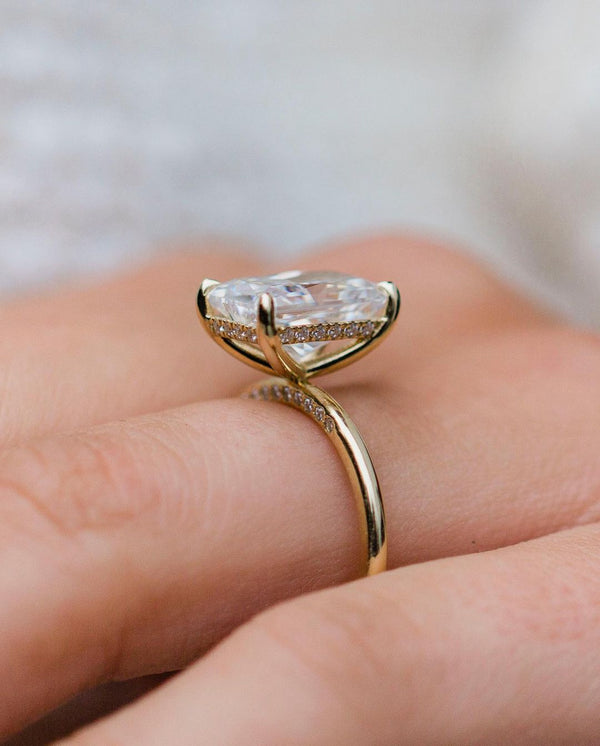 Radiant Cut Halo Labgrown Ring