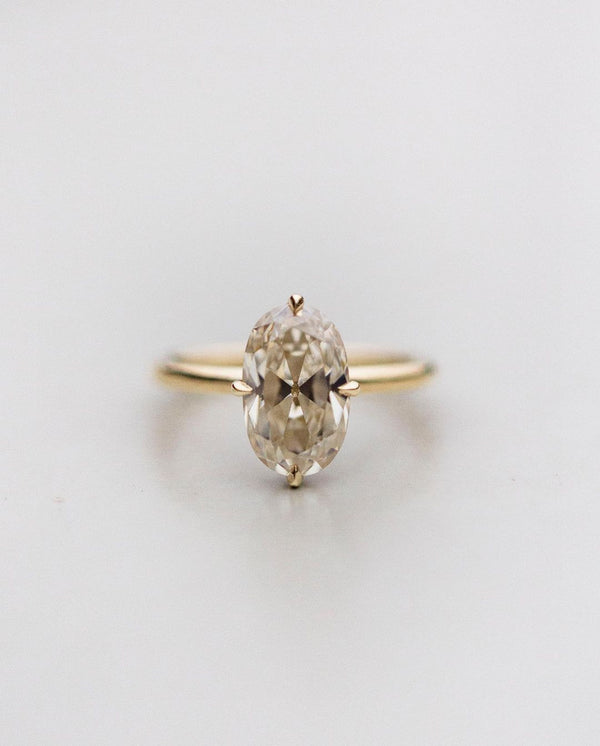 Old Mine Oval Cut Labgrown Ring