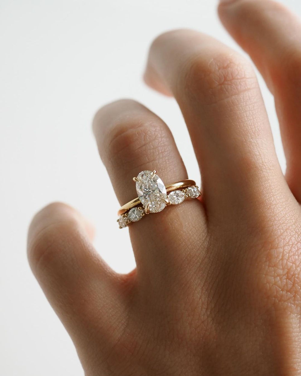 Marquise Labgrown Wedding Band