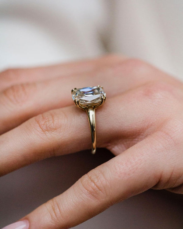 Old Mine Cushion Cut Labgrown Ring