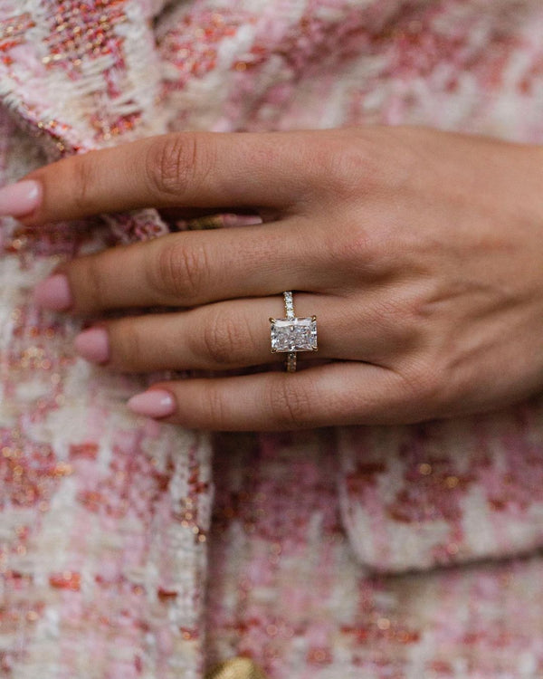 Radiant Cut Labgrown Engagement Ring