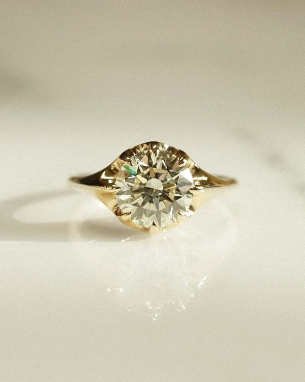 Round Brilliant Cut Labgrown Engagement Ring,