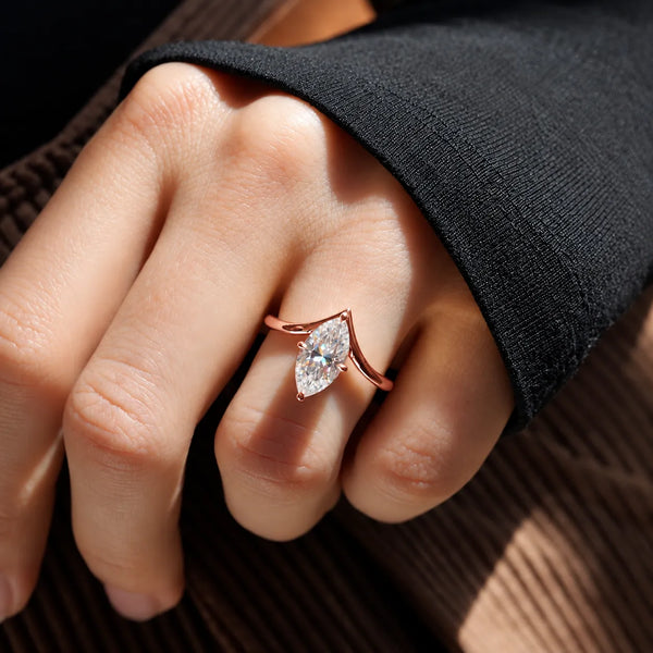 Marquise Cut Labgrown Engagement Ring