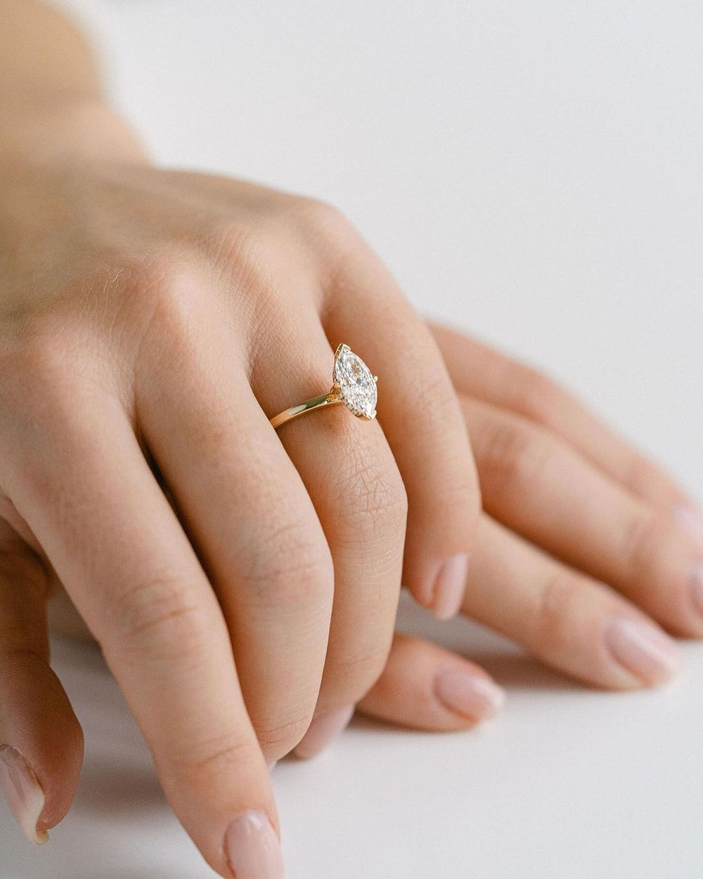 Marquise Cut Labgrown Engagement Ring
