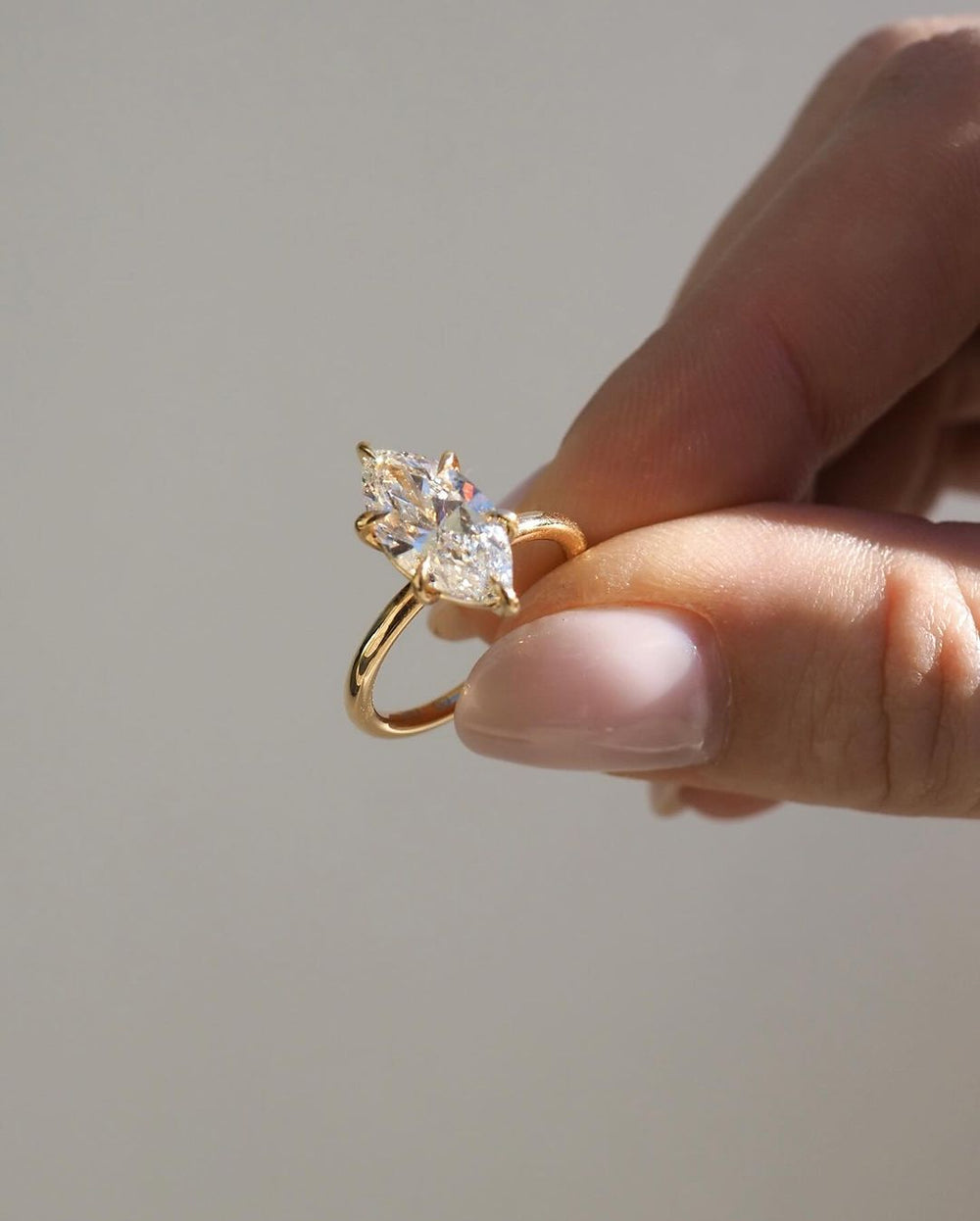 Marquise Cut Labgrown Engagement Ring