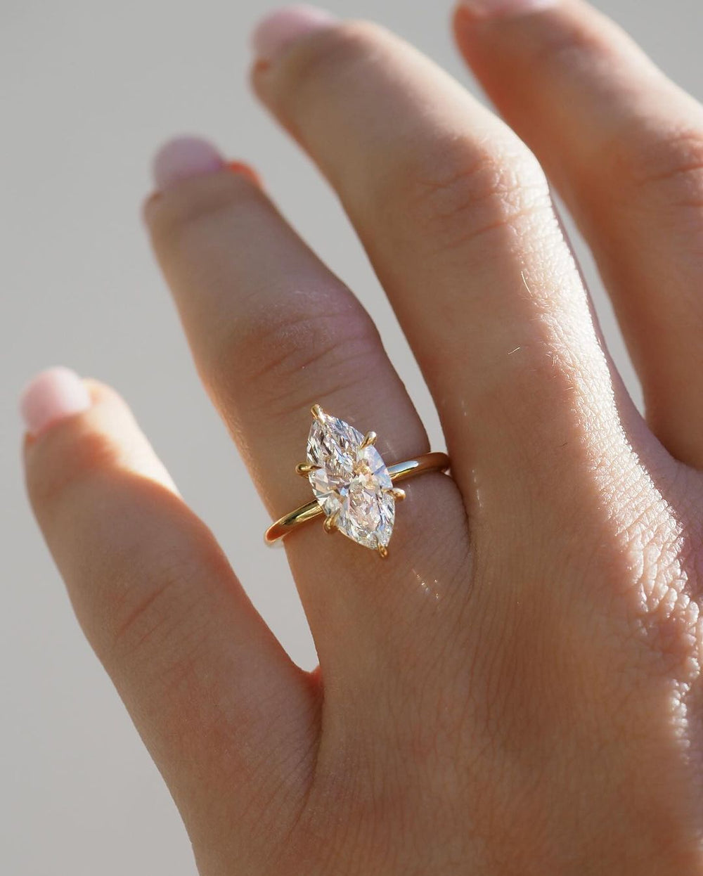 Marquise Cut Labgrown Engagement Ring