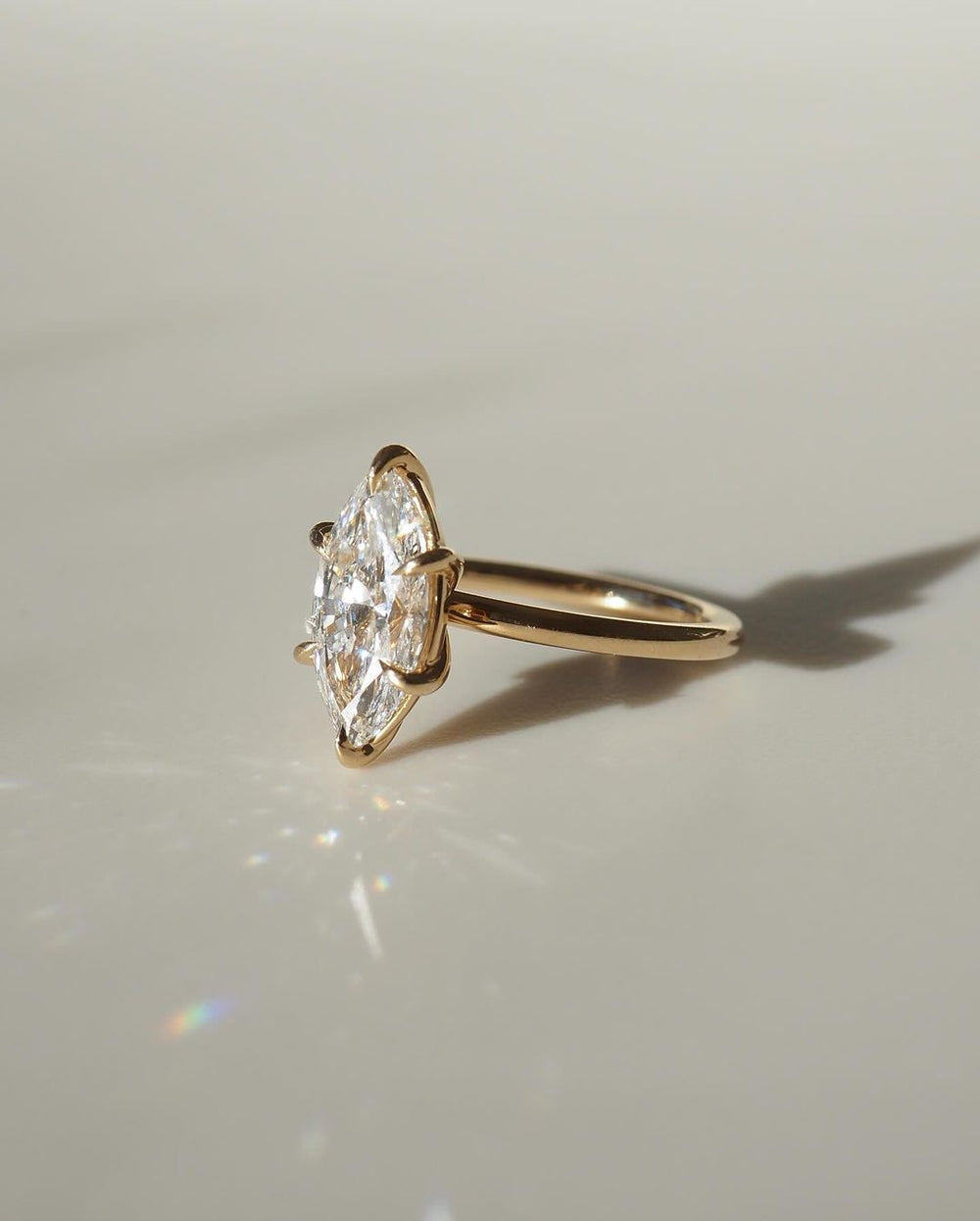 Marquise Cut Labgrown Engagement Ring