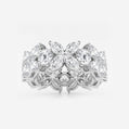 Gwyneth 5 ctw Marquise and Round Lab Grown Diamond Flower Eternity Band - 8.3mm Width