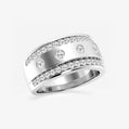 1 1/4 ctw Round Lab Grown Diamond Men's Floating Wedding Band