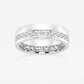 2 ctw Round Lab Grown Diamond High Polish Men's Eternity Band - 6.7mm Width