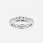 Nova 2 ctw Round Lab Grown Diamond Channel Set Eternity Band - 4.1mm Width