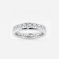 Nova 2 ctw Round Lab Grown Diamond Channel Set Eternity Band - 4.1mm Width
