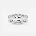 Nova 3 ctw Round Lab Grown Diamond Channel Set Eternity Band - 4.8mm Width