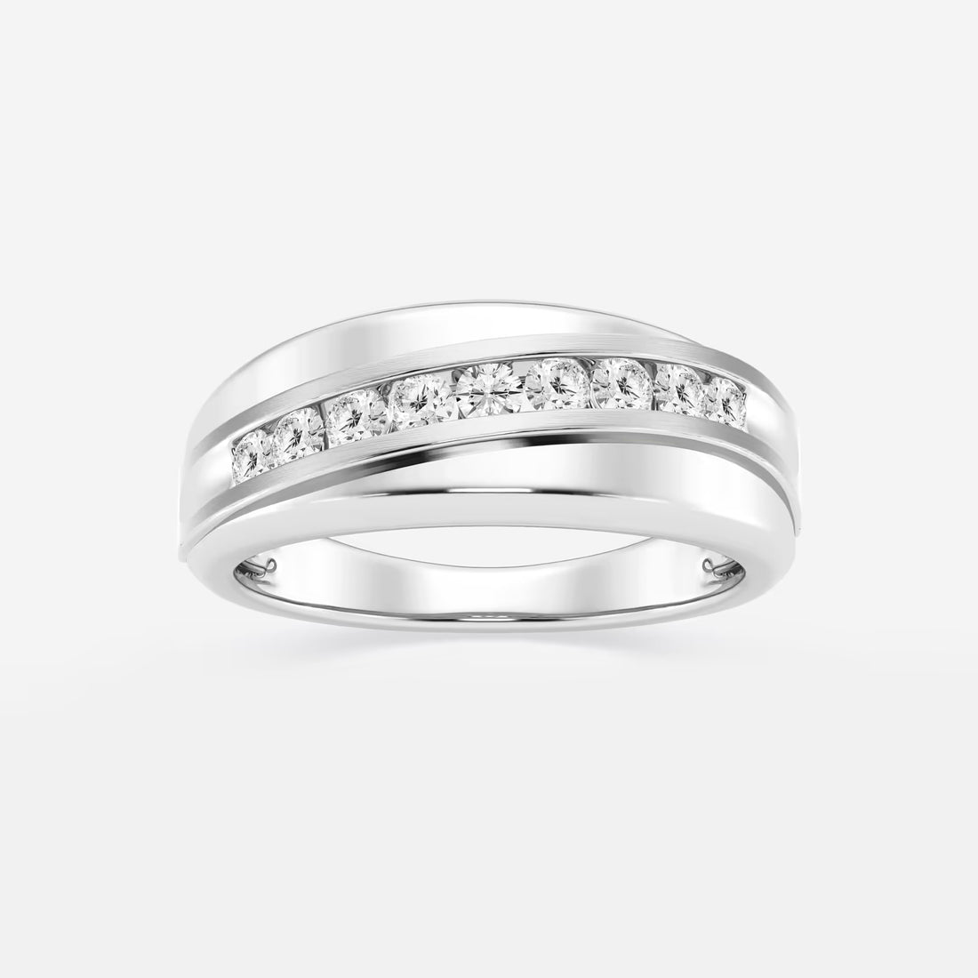 1/2 ctw Round Lab Grown Diamond Nine-Stone Wedding Band