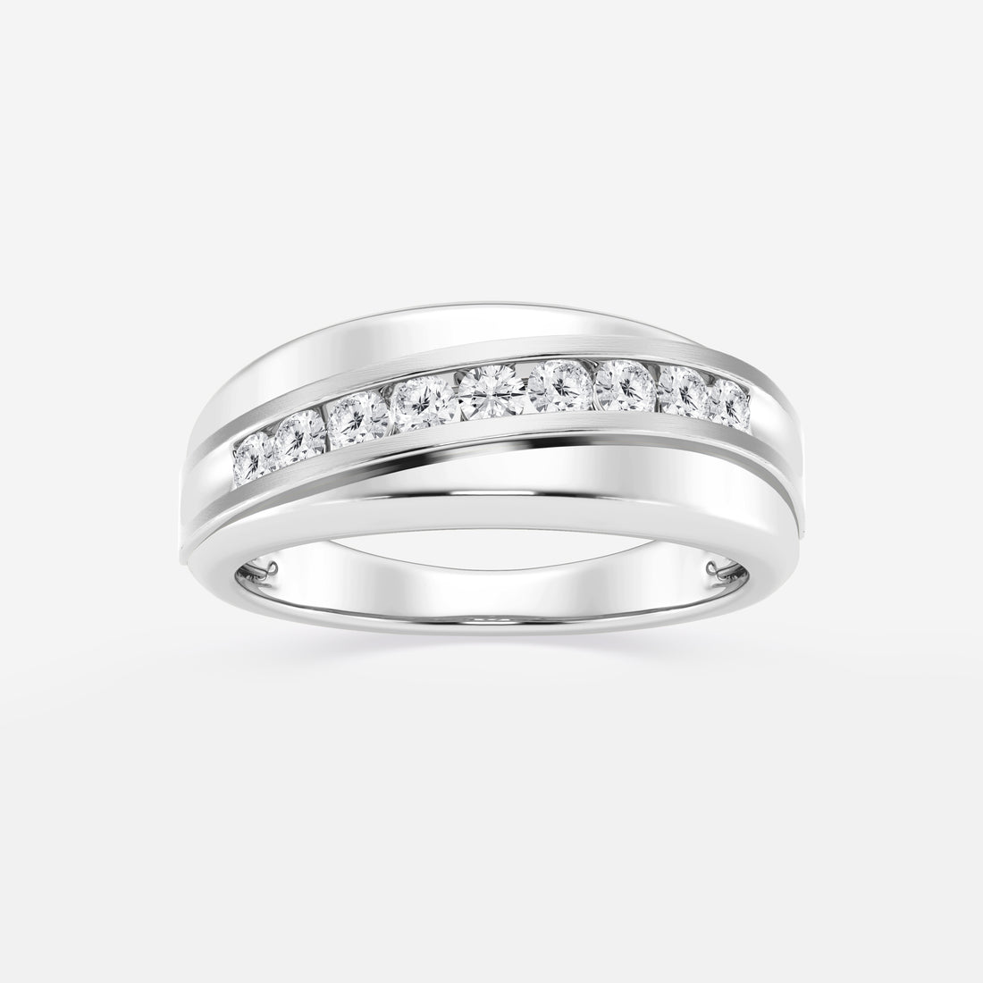 1/2 ctw Round Lab Grown Diamond Nine-Stone Wedding Band
