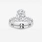 Evermore 4 2/5 ctw Oval Lab Grown Diamond Bridal Set