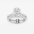 Evermore 4 2/5 ctw Oval Lab Grown Diamond Bridal Set