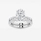 Evermore 4 2/5 ctw Oval Lab Grown Diamond Bridal Set