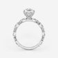 Evermore 4 2/5 ctw Oval Lab Grown Diamond Bridal Set