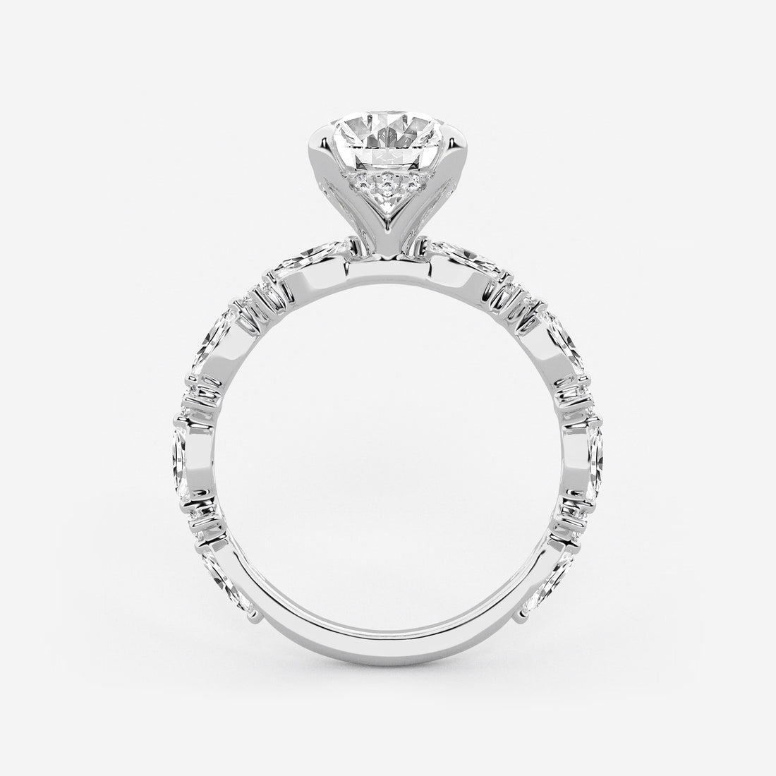 Evermore 4 2/5 ctw Oval Lab Grown Diamond Bridal Set