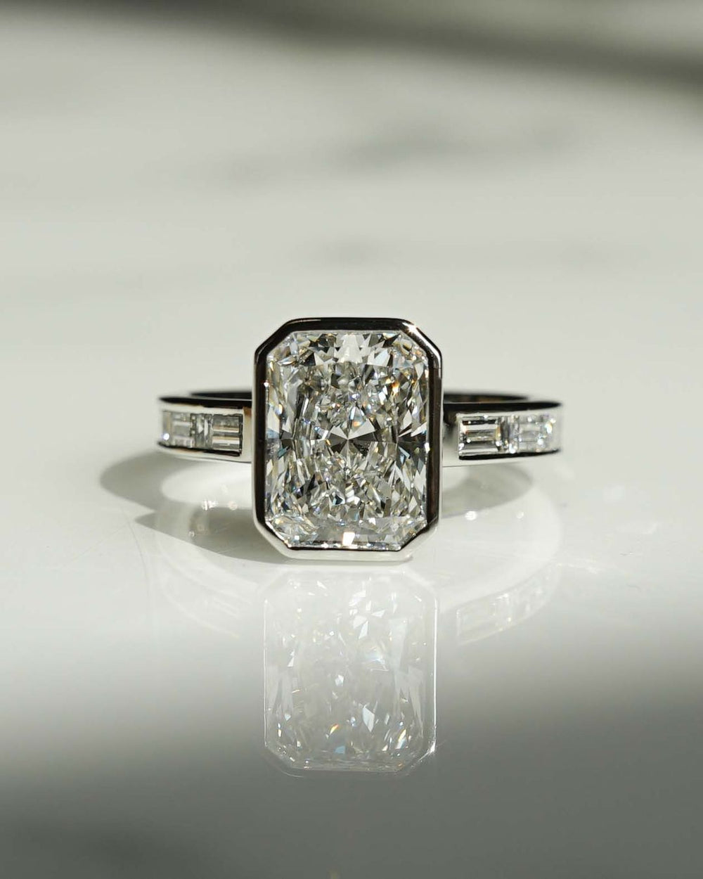 Radiant Cut Labgrown Engagement Ring