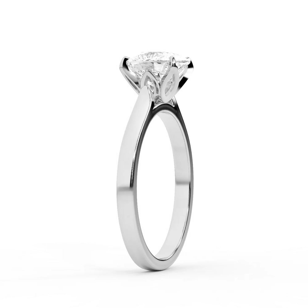 Isabella Bloom Solitaire Emerald Diamond Engagement Ring