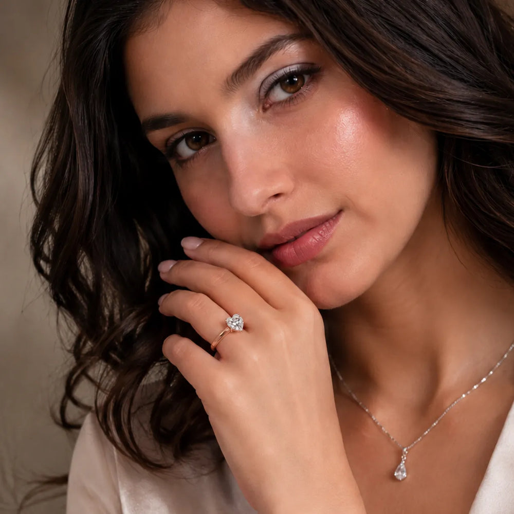 Isabella Bloom Solitaire Emerald Diamond Engagement Ring