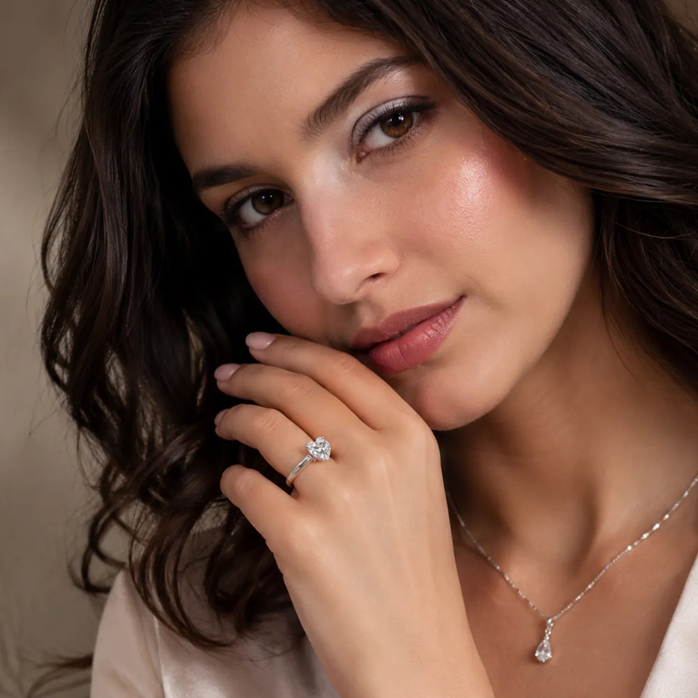 Isabella Bloom Solitaire Emerald Diamond Engagement Ring