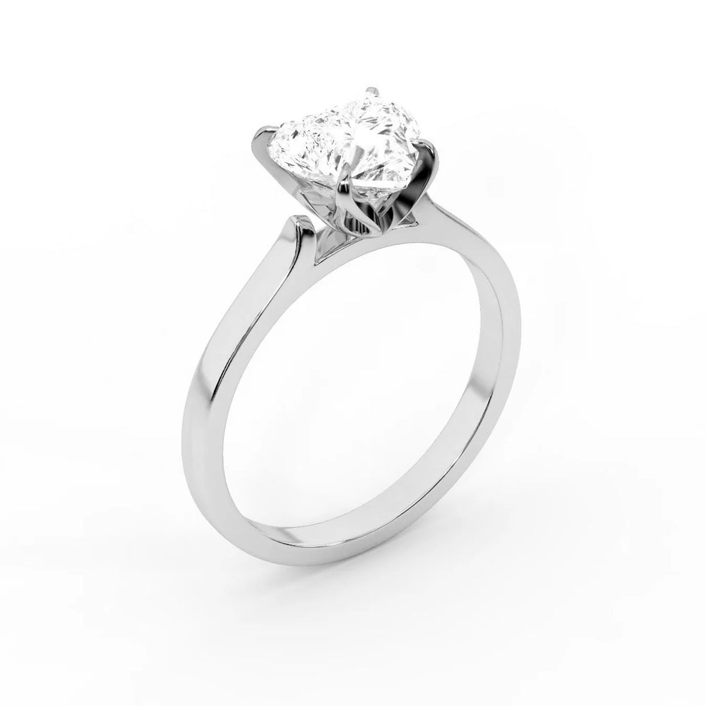 Isabella Bloom Solitaire Emerald Diamond Engagement Ring