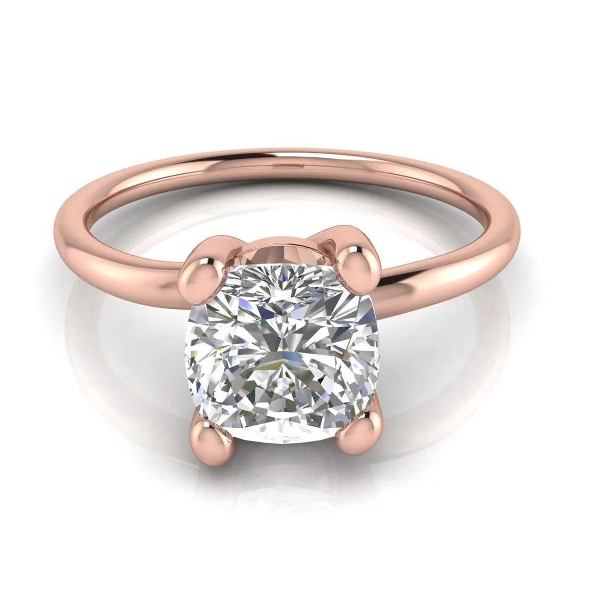 Romantic Solitaire Ring with Classic Setting