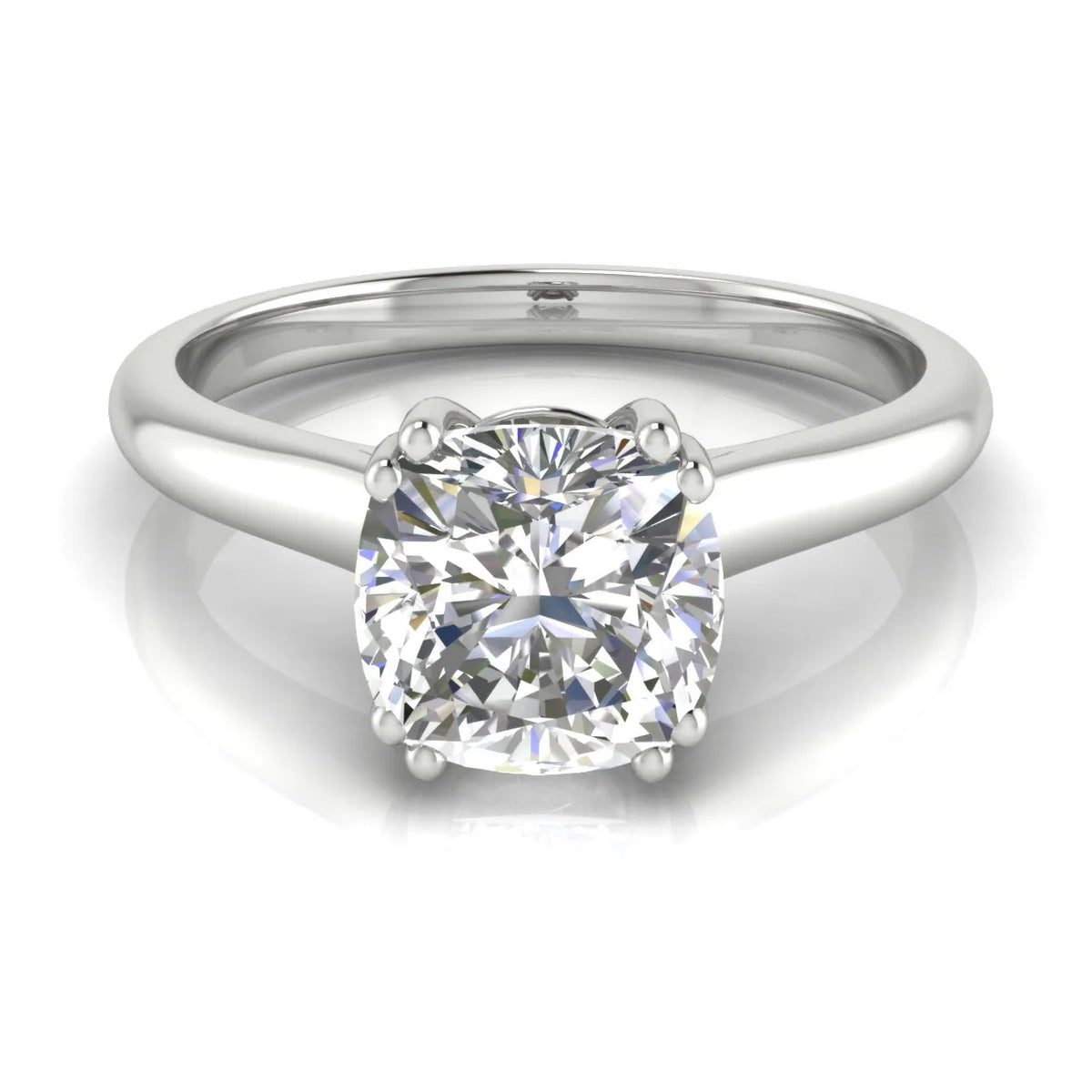 Elegant Solitaire Ring with Refined Prong Setting
