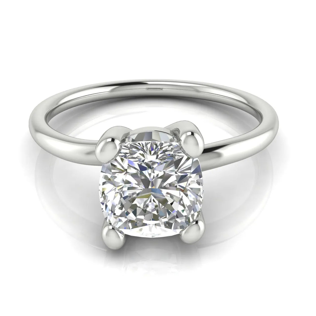 Romantic Solitaire Ring with Classic Setting