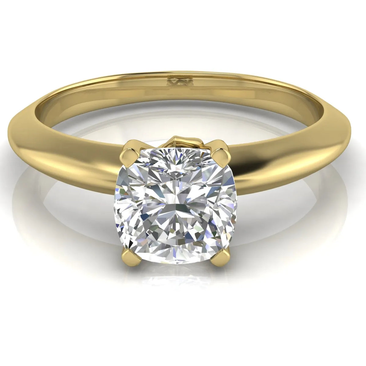 Romantic Solitaire Ring with Elegant Prong Setting