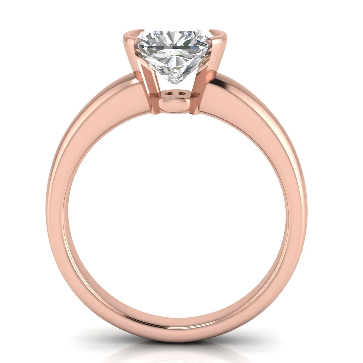 Modern Bezel-Inspired Solitaire Engagement Ring
