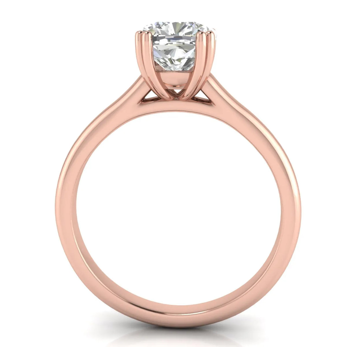 Elegant Solitaire Ring with Refined Prong Setting