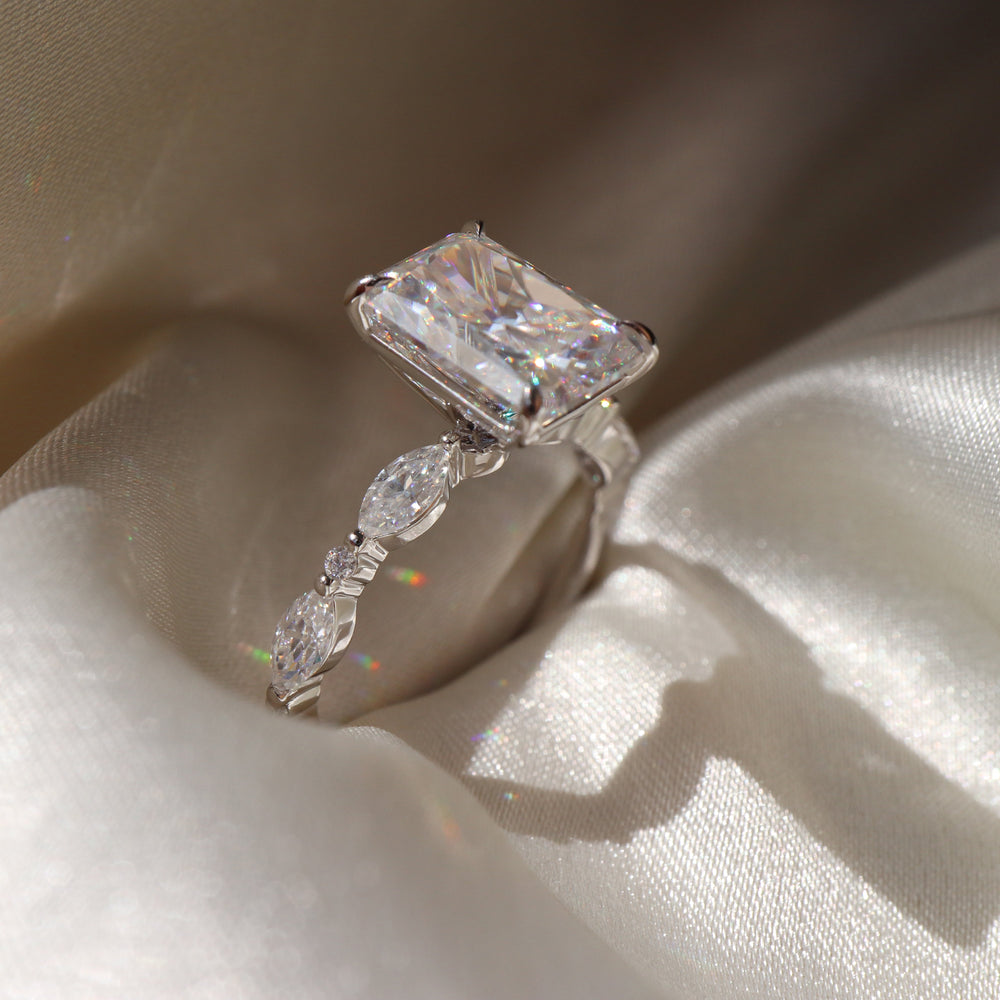 Radiant Cut Labgrown Engagement Ring