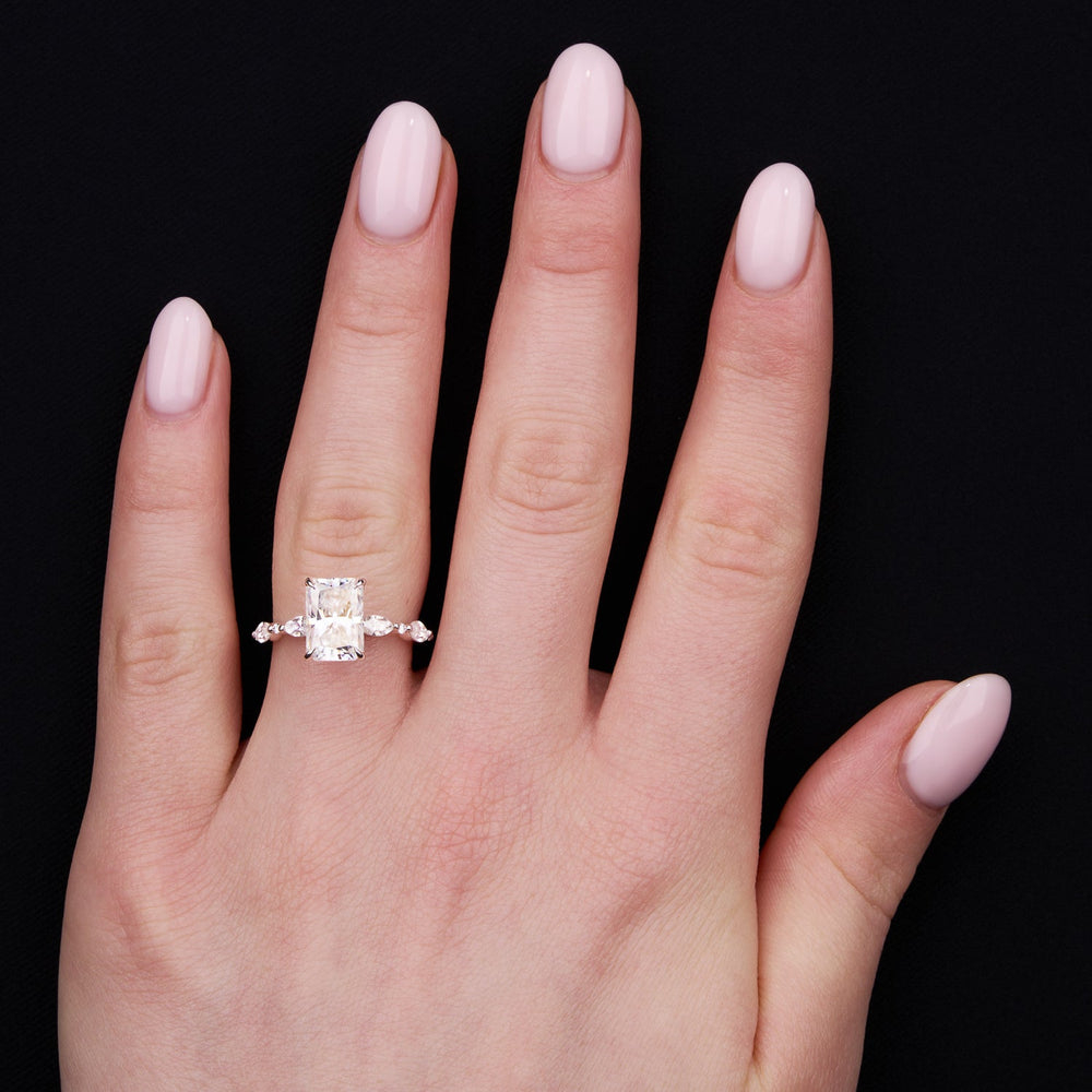 Radiant Cut Labgrown Engagement Ring