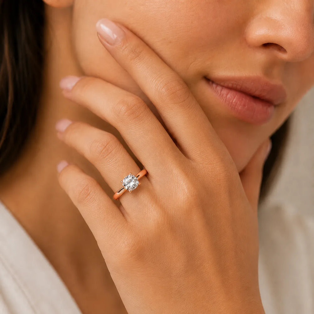 Classic Solitaire Ring with Elegant Center Stone