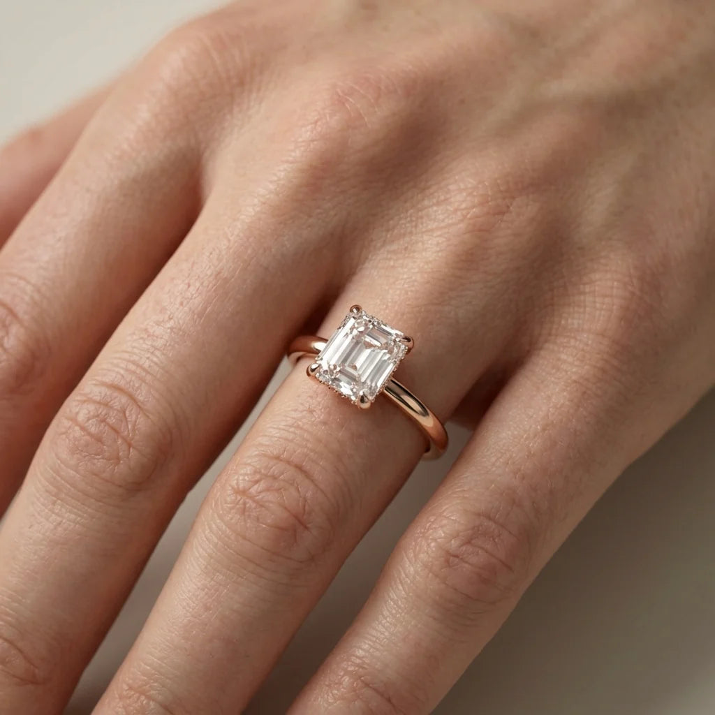 Charlotte Charm Solitaire Round Diamond Engagement Ring