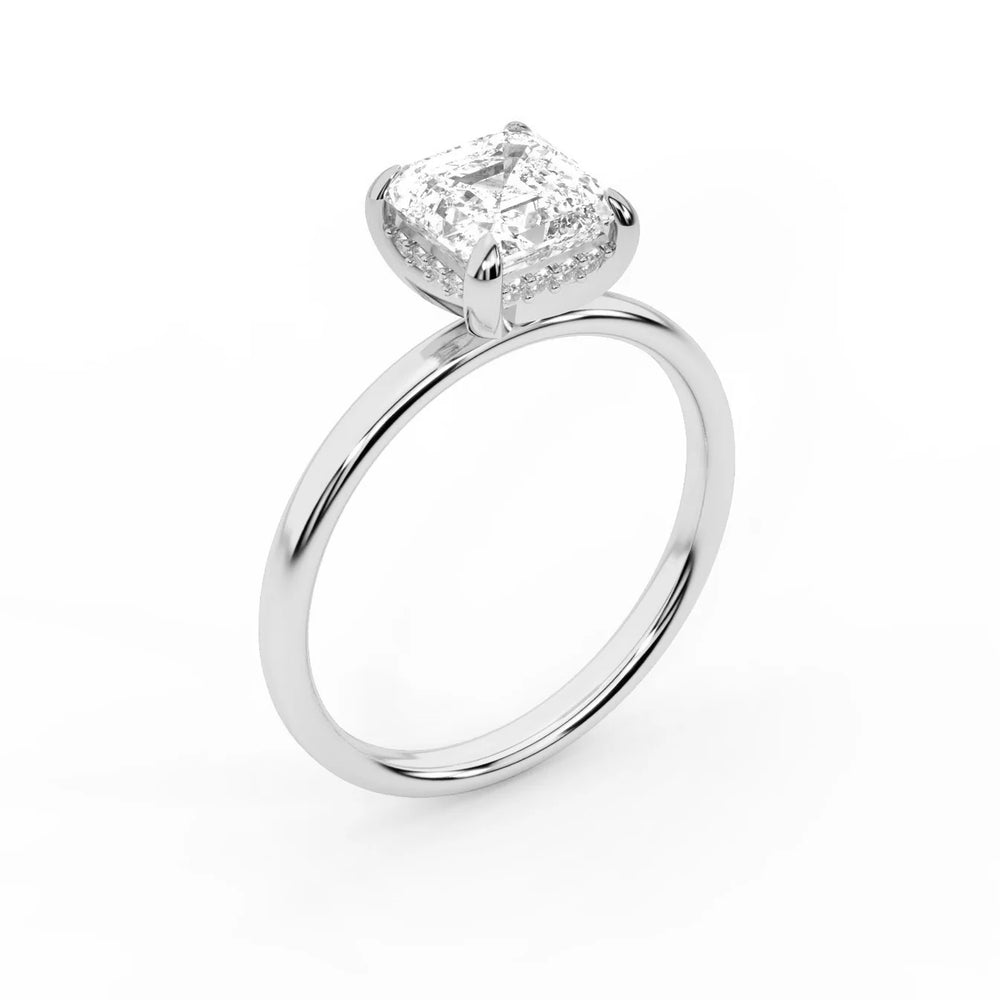Charlotte Charm Solitaire Round Diamond Engagement Ring